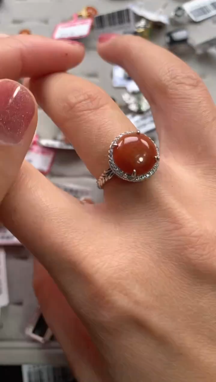 【闪购商品】翡翠戒指银S925镶嵌11111111111111 0