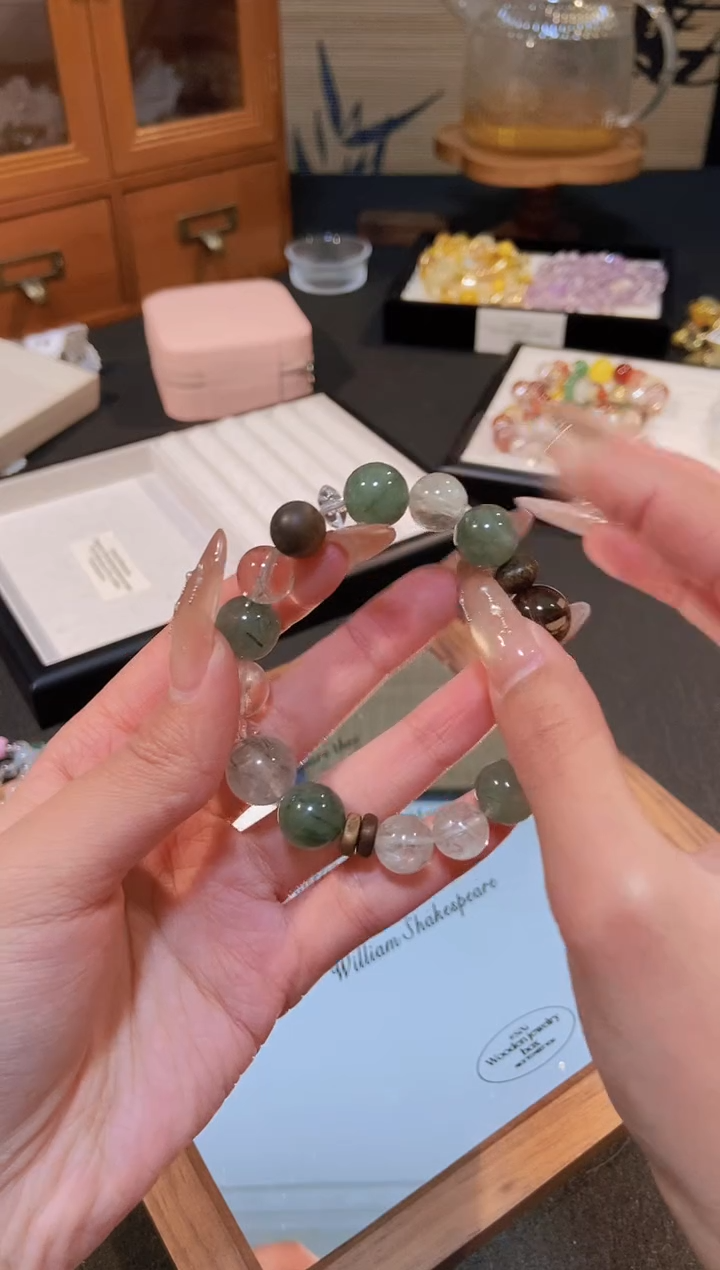 合金手链水晶绿水晶