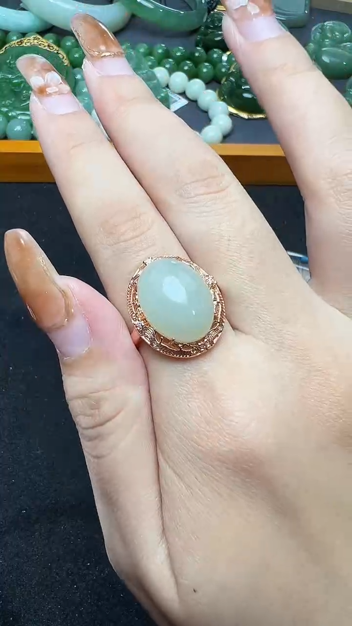 【闪购商品】和田玉戒指未镶嵌34