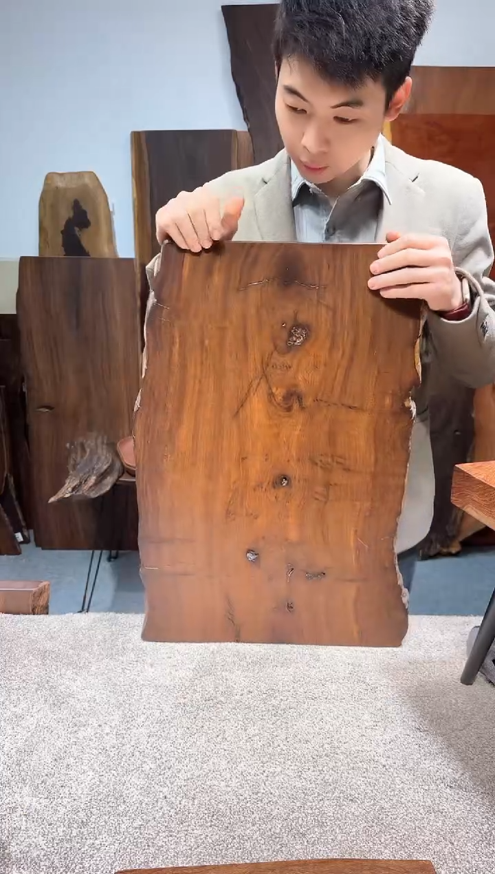【闪购商品】风车木（黑檀木）尺寸63*40*2.3编号438