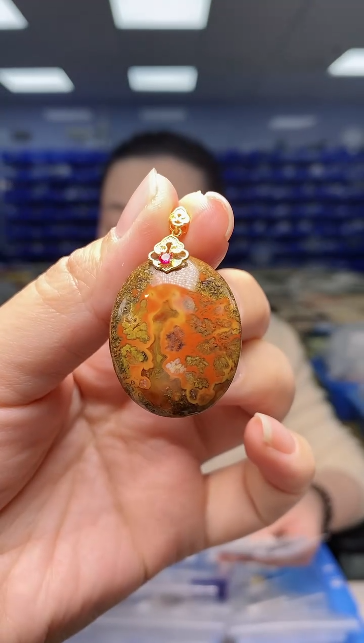 【闪购商品】玛瑙/玉髓颈饰合金DZ4897