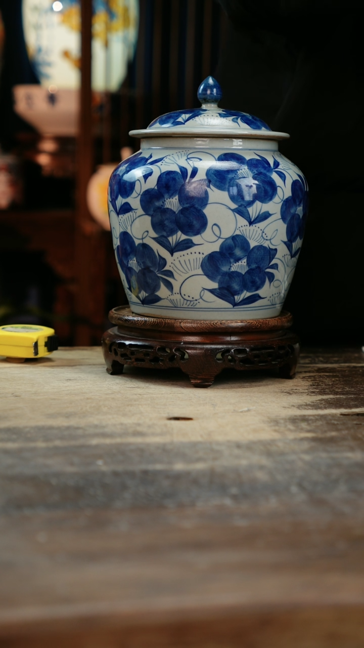【闪购商品】瓷片景德镇纯手工釉下彩精品花瓶
