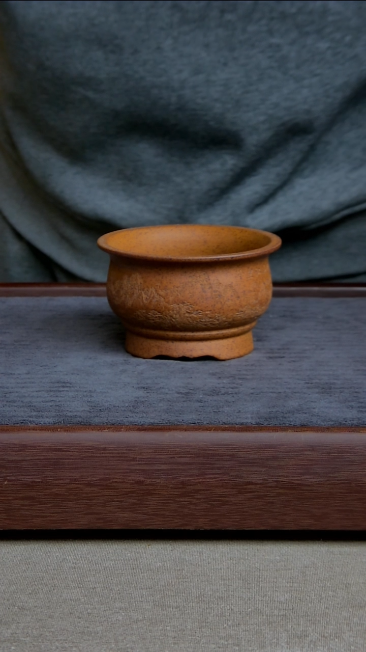 【闪购商品】紫砂花盆9.5*5.5内径紫砂花盆【江山】