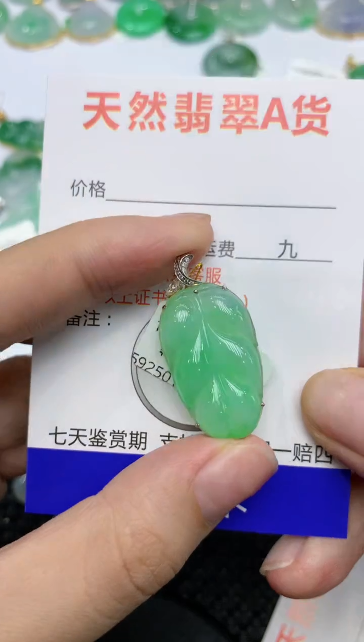 【闪购商品】翡翠颈饰18K金镶嵌11111111111