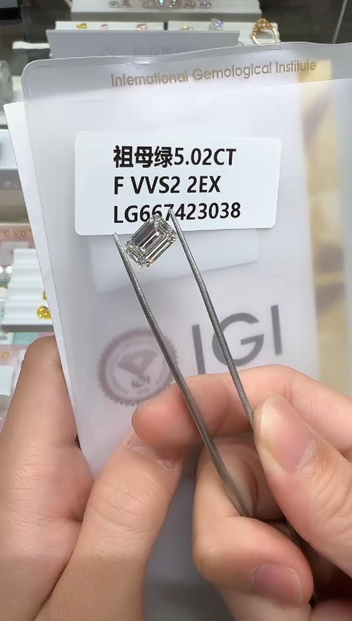 【闪购商品】实验室培育钻石未镶嵌@ 5.02ct 先鉴赏，再定制！