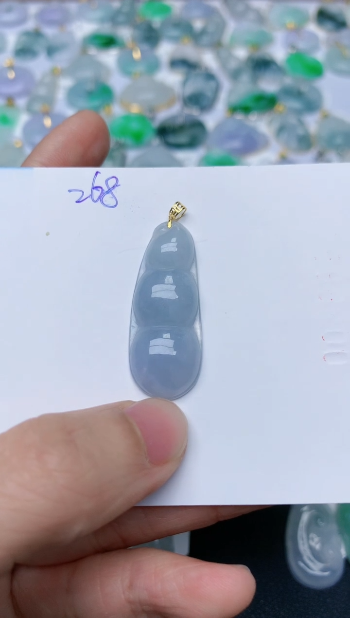 【闪购商品】翡翠颈饰18K金镶嵌天然翡翠A货    268