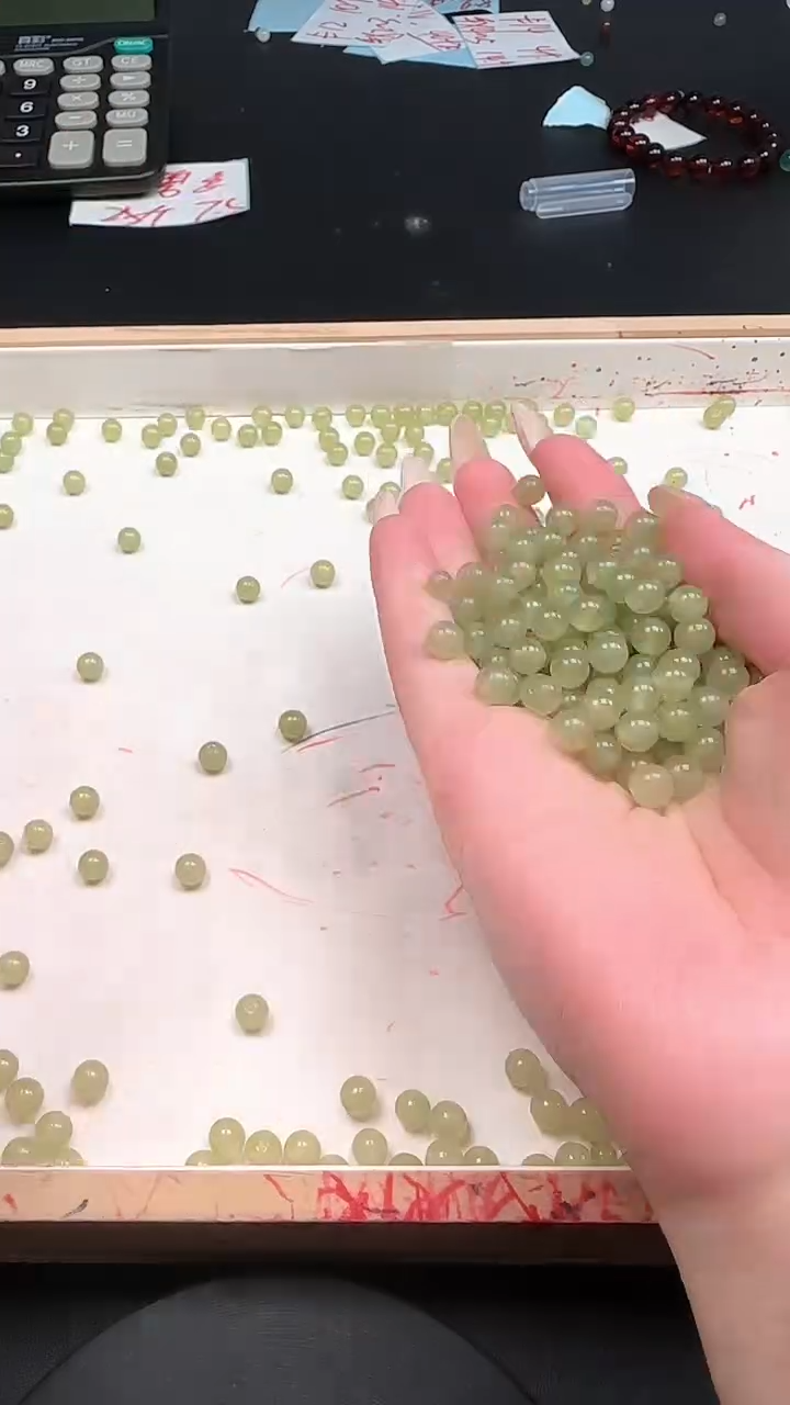 未镶嵌和田玉珠宝半成品晴水N182卡6mm散珠30颗