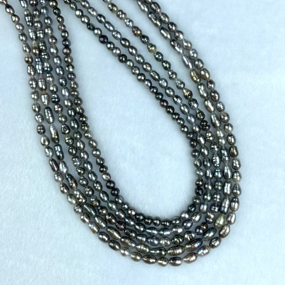 【中秋限定】海水珍珠大溪地keshi珠串4-5mm正圆送人礼物多样性发一