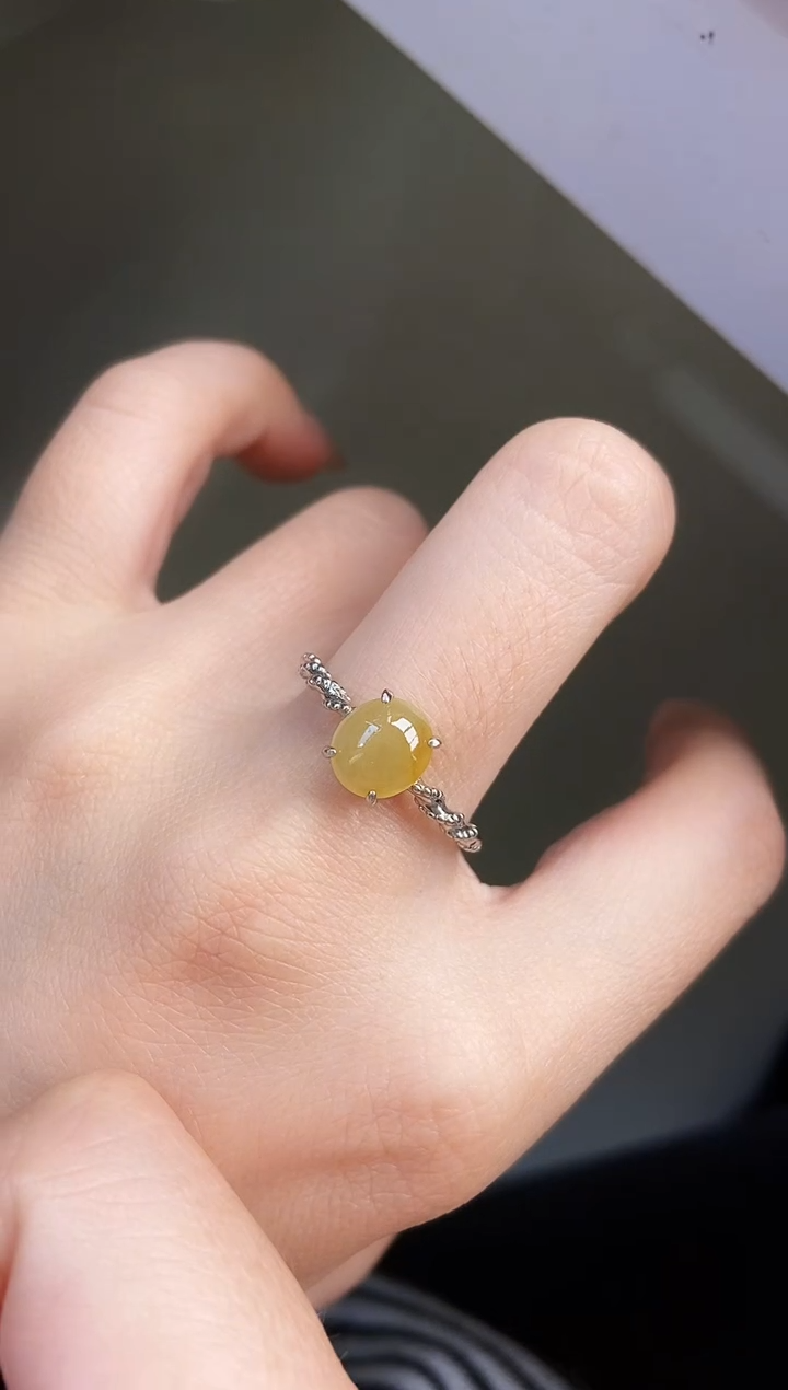 银S925镶嵌戒指翡翠12