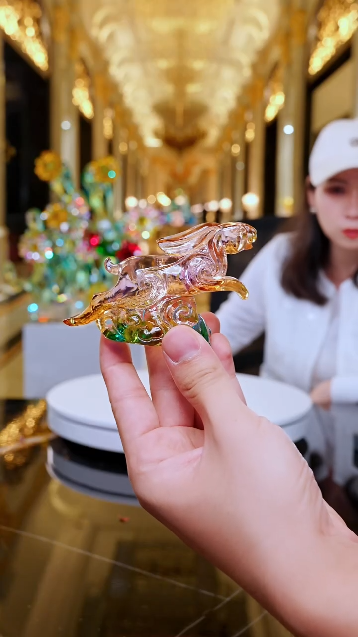 琉璃AJ06601兔子艺术摆件