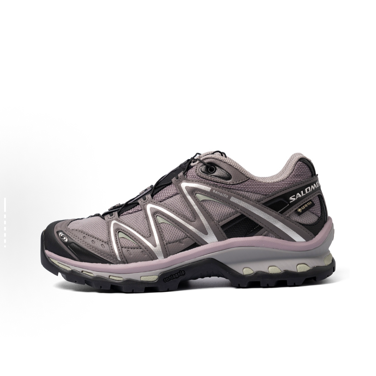 SALOMON萨洛蒙 XT-Quest GTX 防水耐磨海鸥灰紫跑步鞋女款 491277
