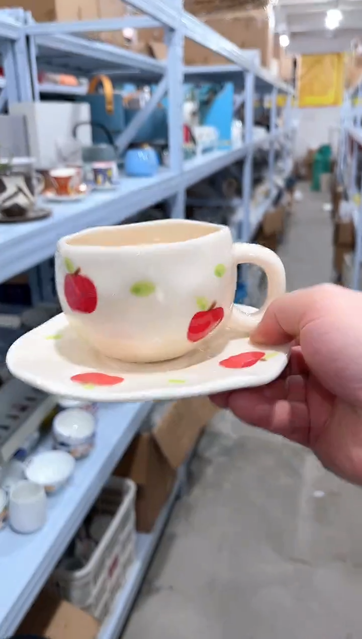 杯子骨瓷（简装）早餐杯碟一套