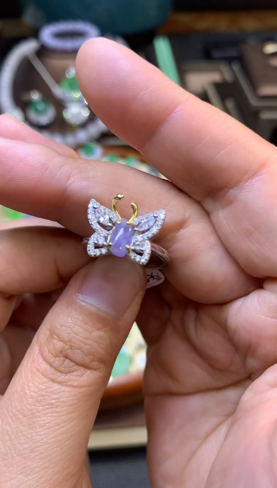 【闪购商品】翡翠颈饰银S925镶嵌111111111