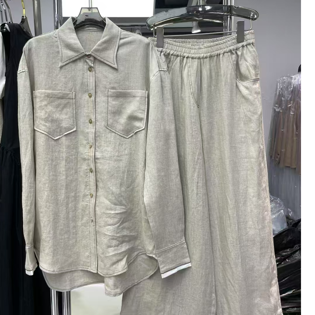 2025新款时尚亚麻衬衫