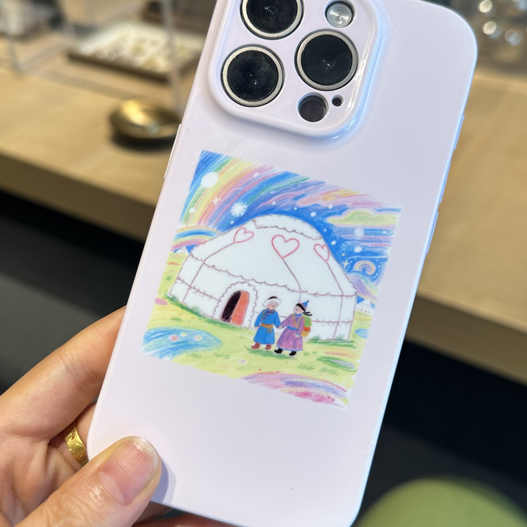 「适用于苹果/华为/小米/OPPO」蒙元素民族风菲林壳镜头全包个性