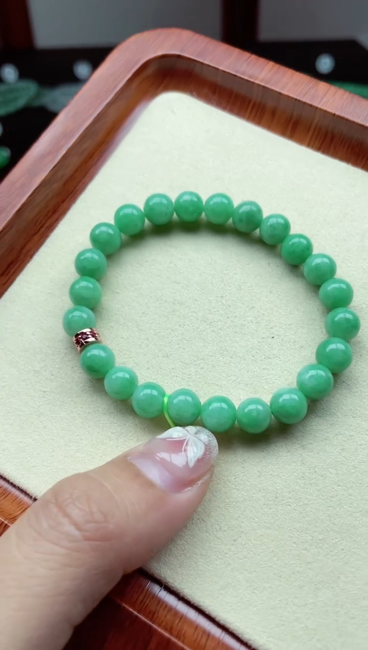 【闪购商品】翡翠手链未镶嵌缅甸翡翠 卡7.8