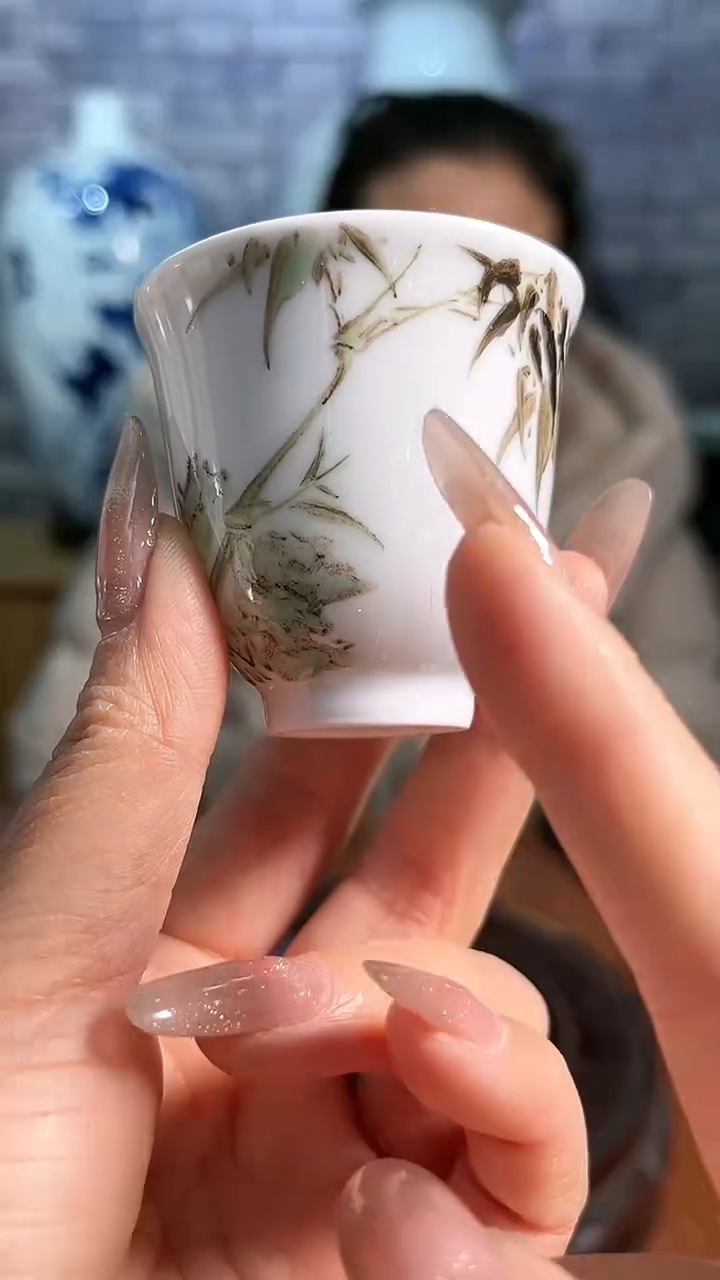 【闪购商品】官窑瓷画院831官窑瓷画院陈建庆竹子主人杯