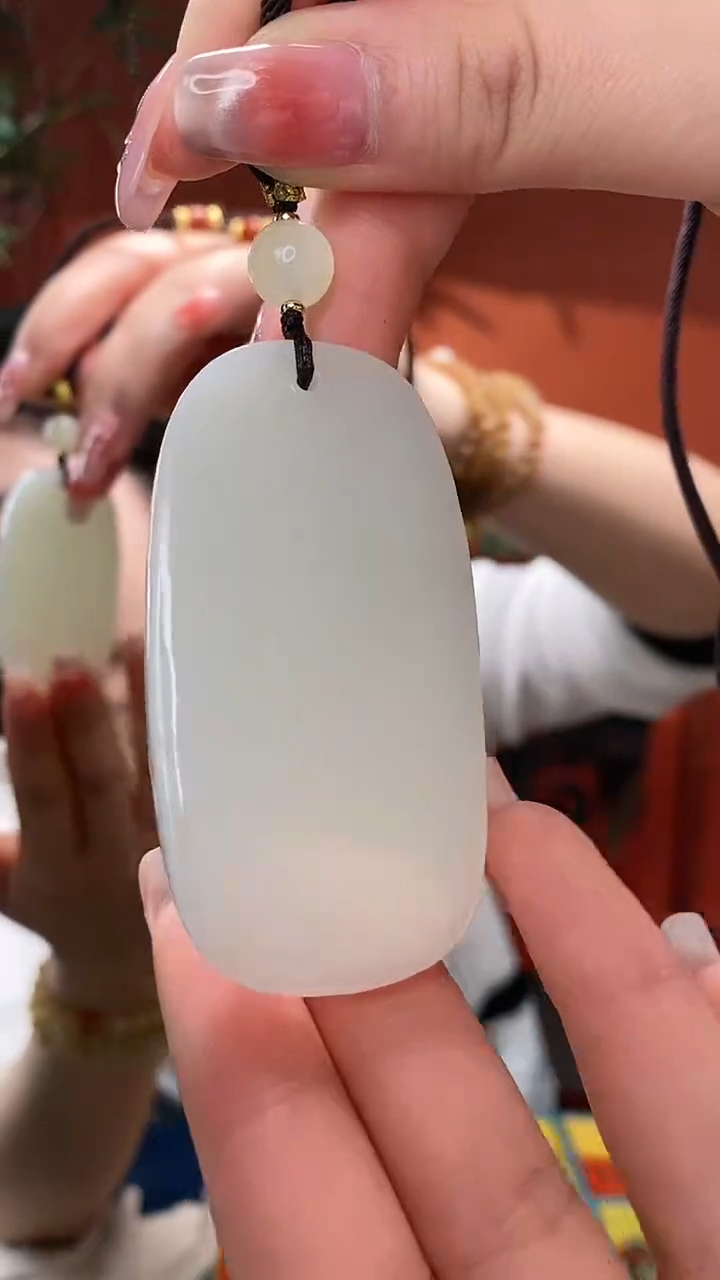 【闪购商品】和田玉挂件未镶嵌玉牌尺寸约70*36mm