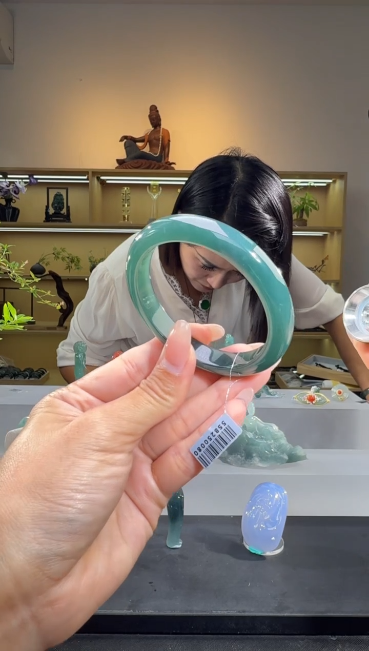 未镶嵌手镯翡翠54.5圈