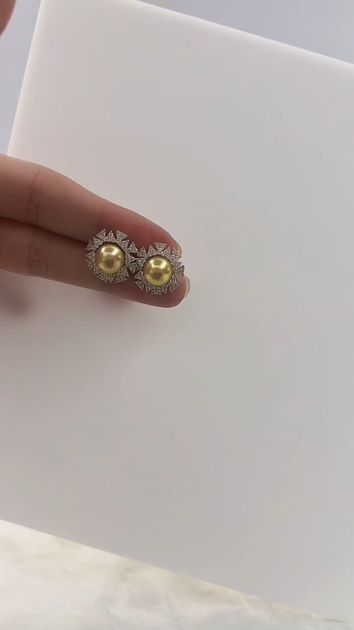 【闪购商品】银S925镶嵌海水珍珠DA耳钉@@je205