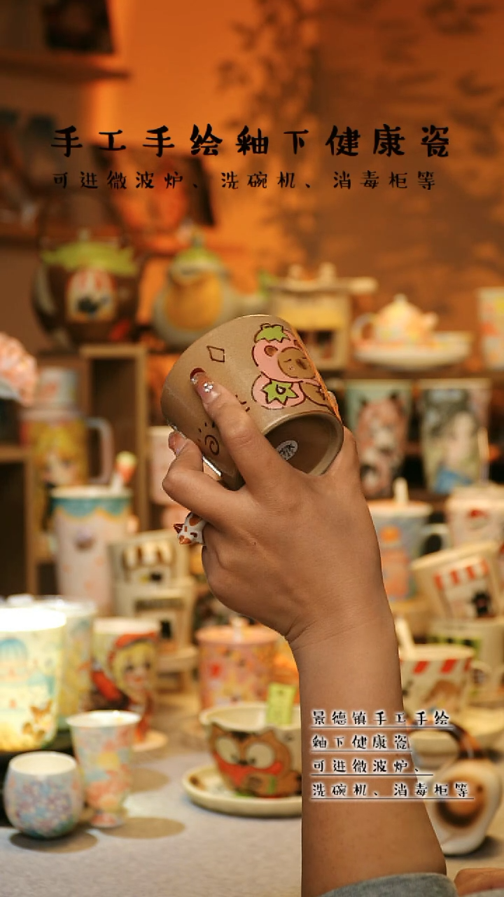 【闪购商品】杯景德镇高温釉下彩&A028