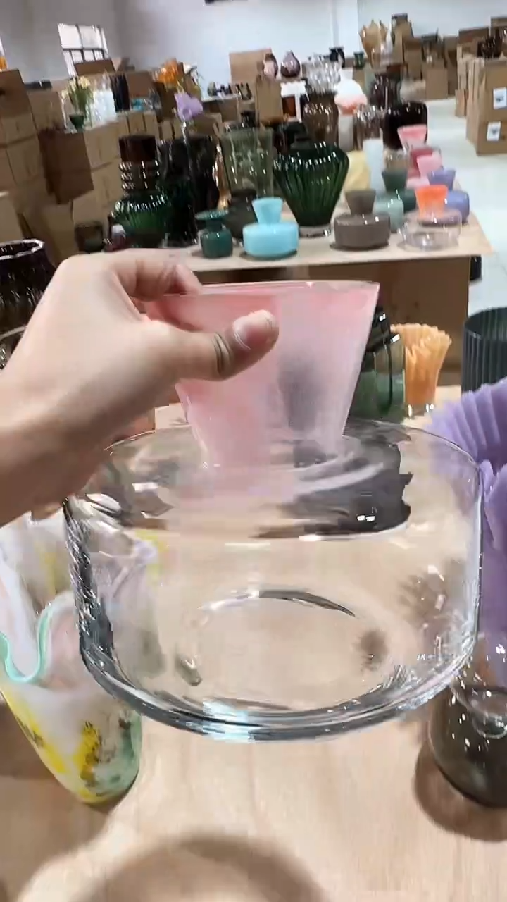 【闪购商品】玻璃粉口扁瓶