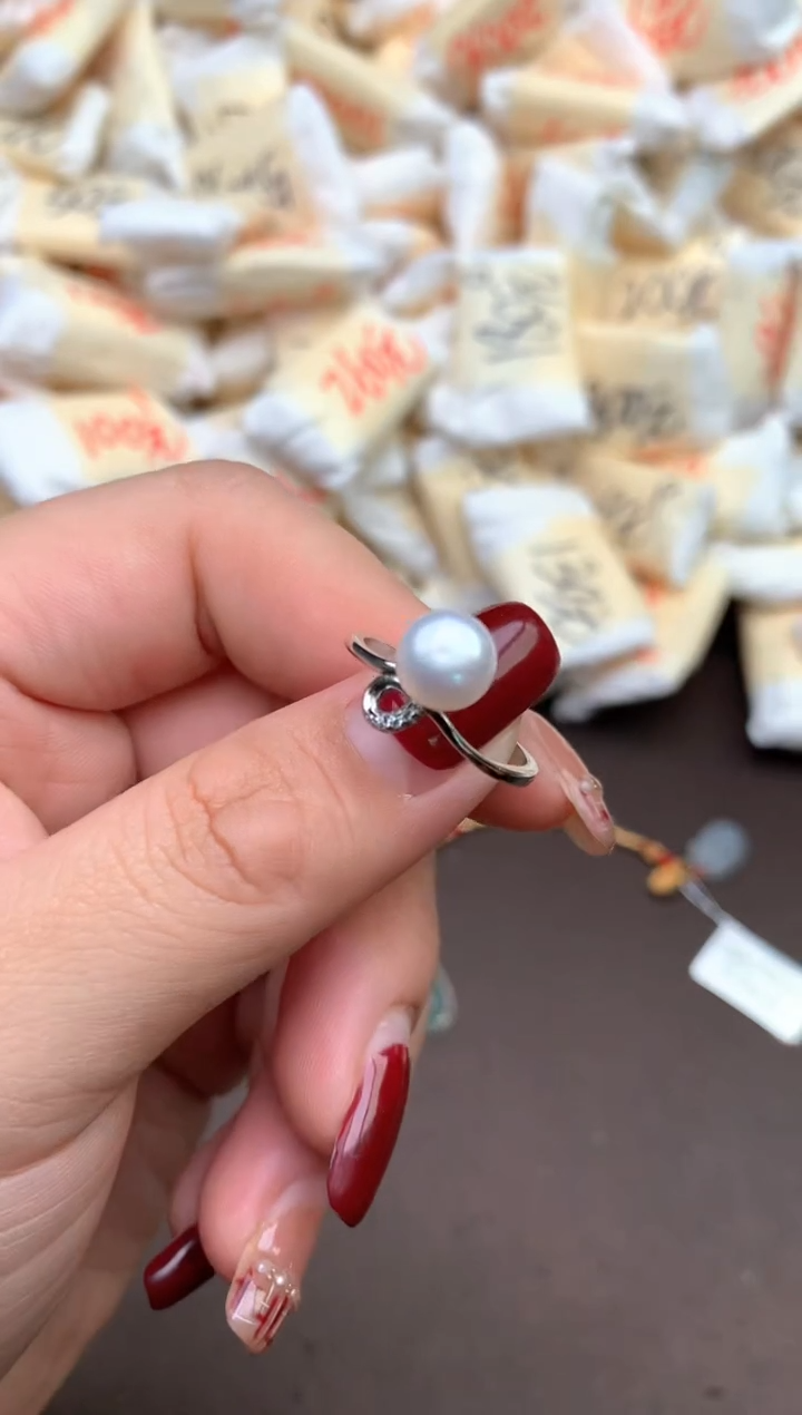 【闪购商品】淡水珍珠戒指银S925镶嵌—