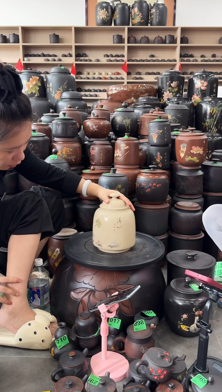 罐瑕疵茶叶罐 白泥  782