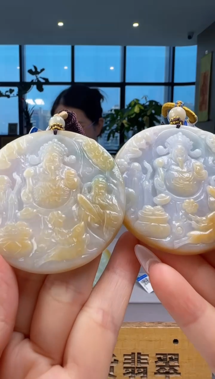 翡翠未镶嵌颈饰多样性发其一YJ@@60B7J15511