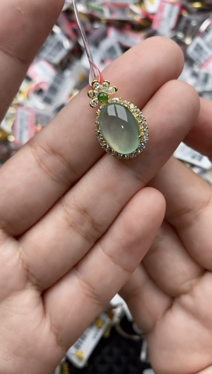 【闪购商品】翡翠戒指银S925镶嵌88888---10