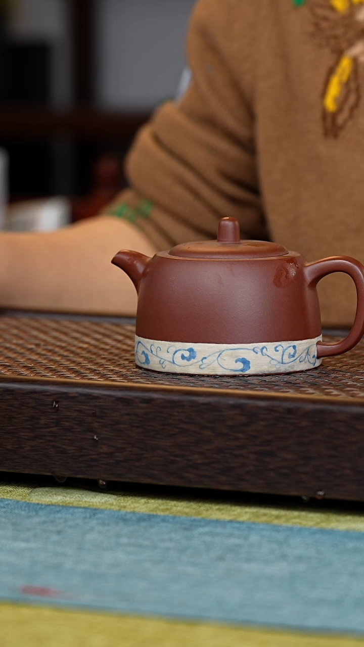 【闪购商品】紫砂茶壶井栏青花瓷280毫升