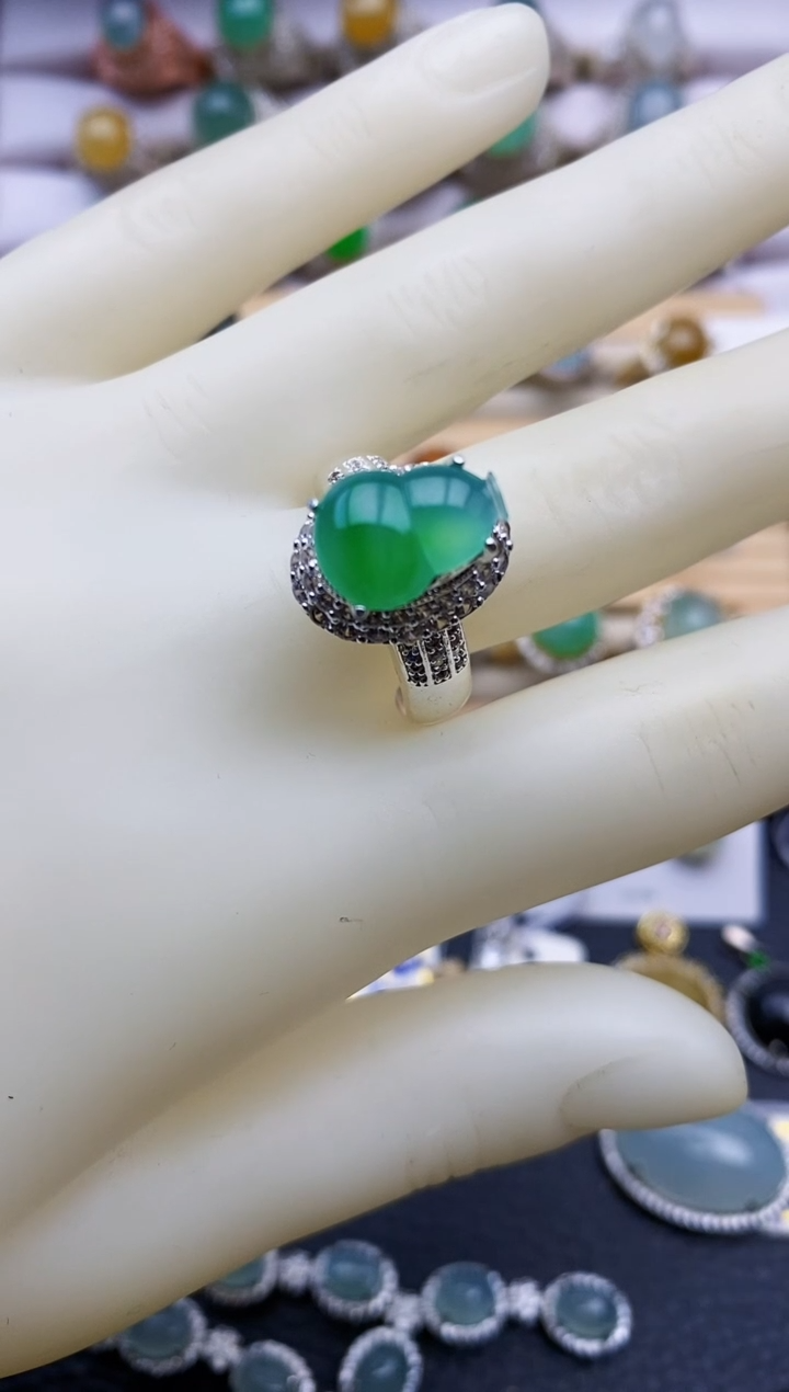 【闪购商品】翡翠戒指未镶嵌/铜托0009