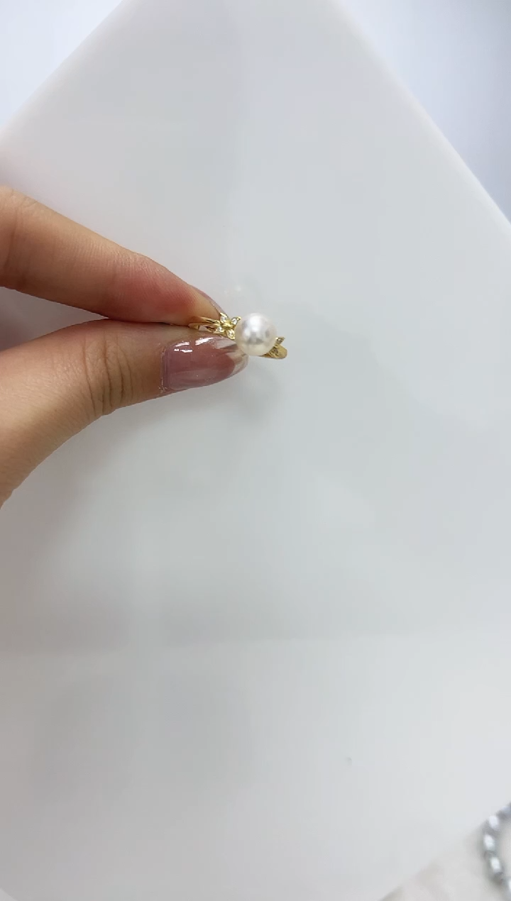 【闪购商品】海水珍珠DA银S925镶嵌戒指  V3176