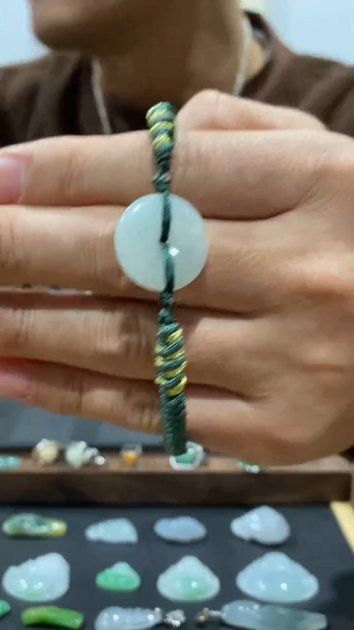 吊坠(不含链)未镶嵌翡翠平安扣