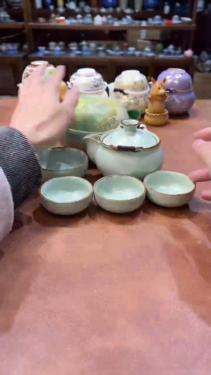 真的很便宜会开片的旅行茶具