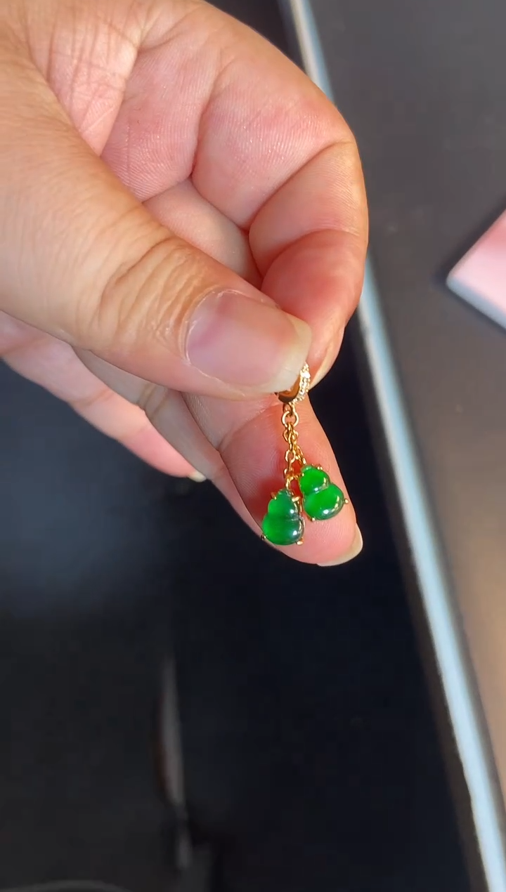 吊坠(不含链)银S925镶嵌翡翠1