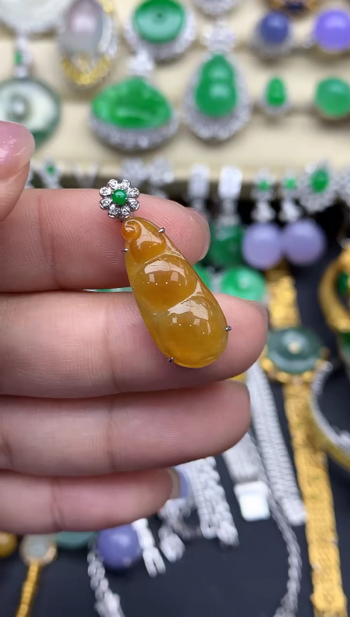 【闪购商品】翡翠颈饰18K金镶嵌271-中国好珍宝