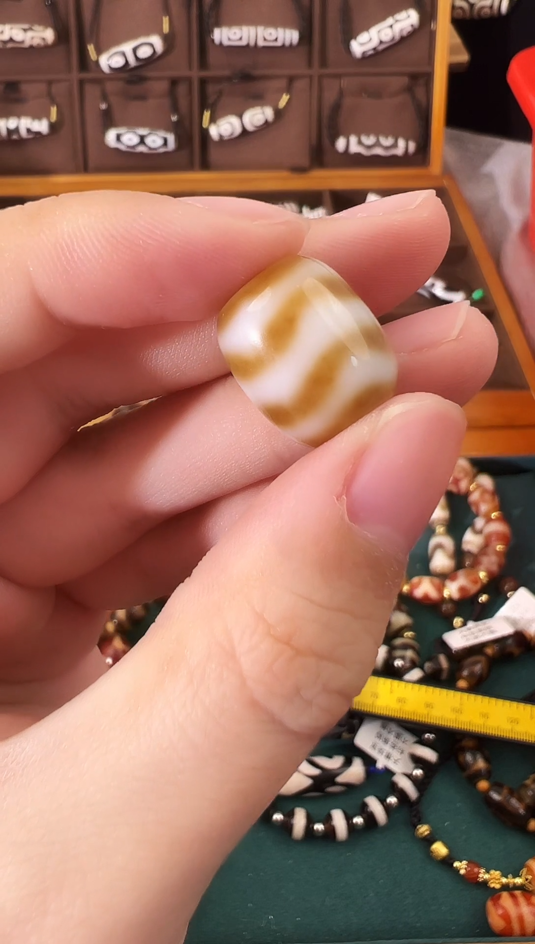 玛瑙/玉髓（覆膜）颈饰未镶嵌21.（微瑕随机发货）