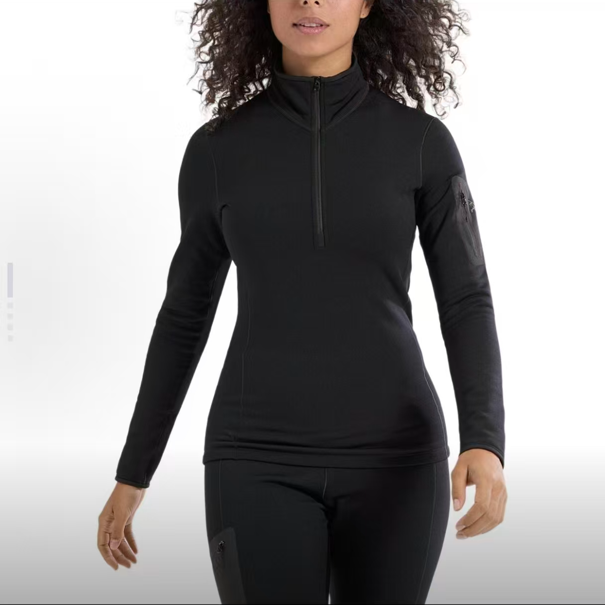 KYANITE 舒适柔软百搭立领半拉链半开襟卫衣 女款