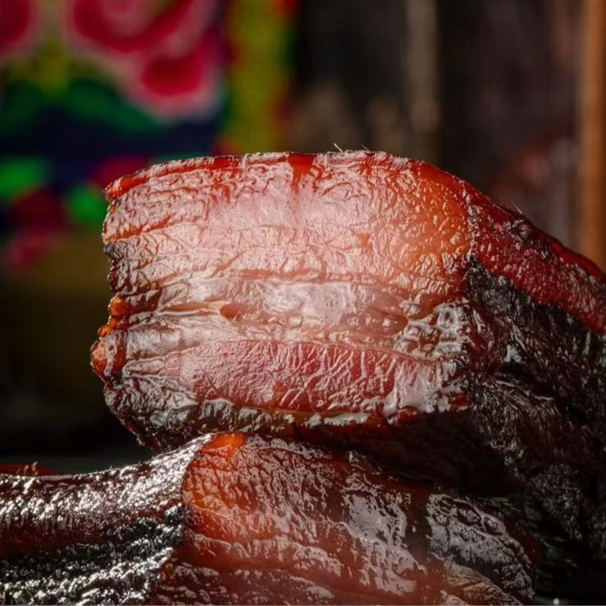 农家烟熏五花腊肉