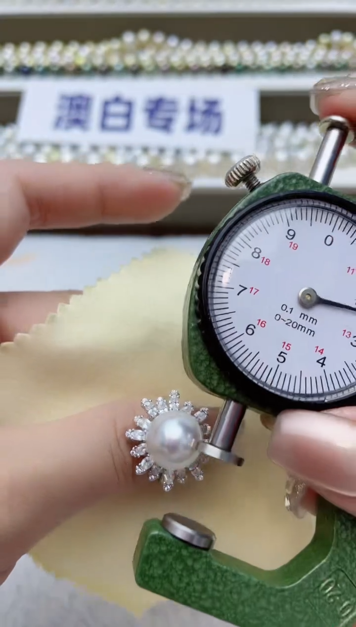 【闪购商品】海水珍珠戒指银S925镶嵌A10