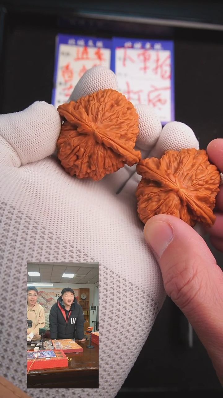 【闪购商品】文玩核桃把件12号44白狮子 已打底