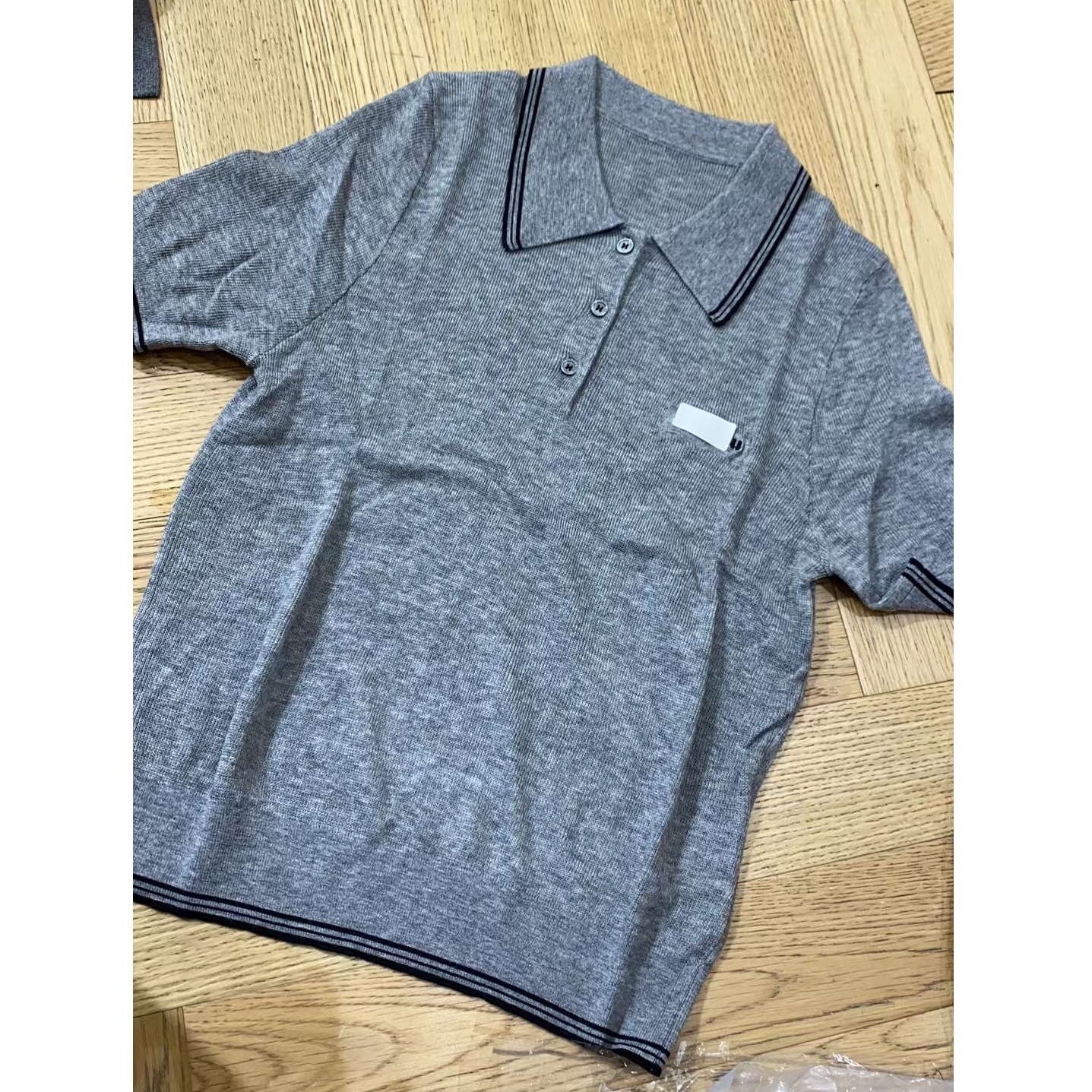 【no退no换 谨慎下单】Polo领短袖针织衫 24S96