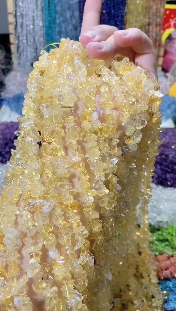 未镶嵌珠宝半成品水晶aaa黄水晶