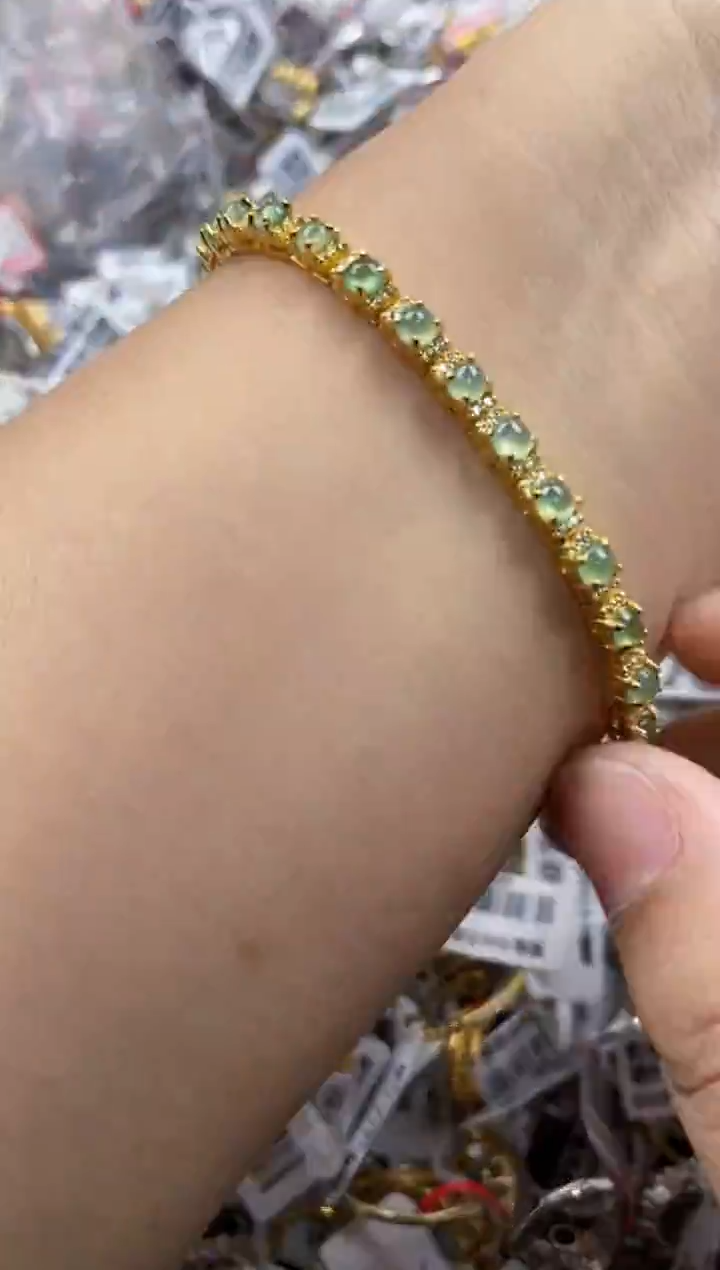 翡翠戒指银S925镶嵌5555     8