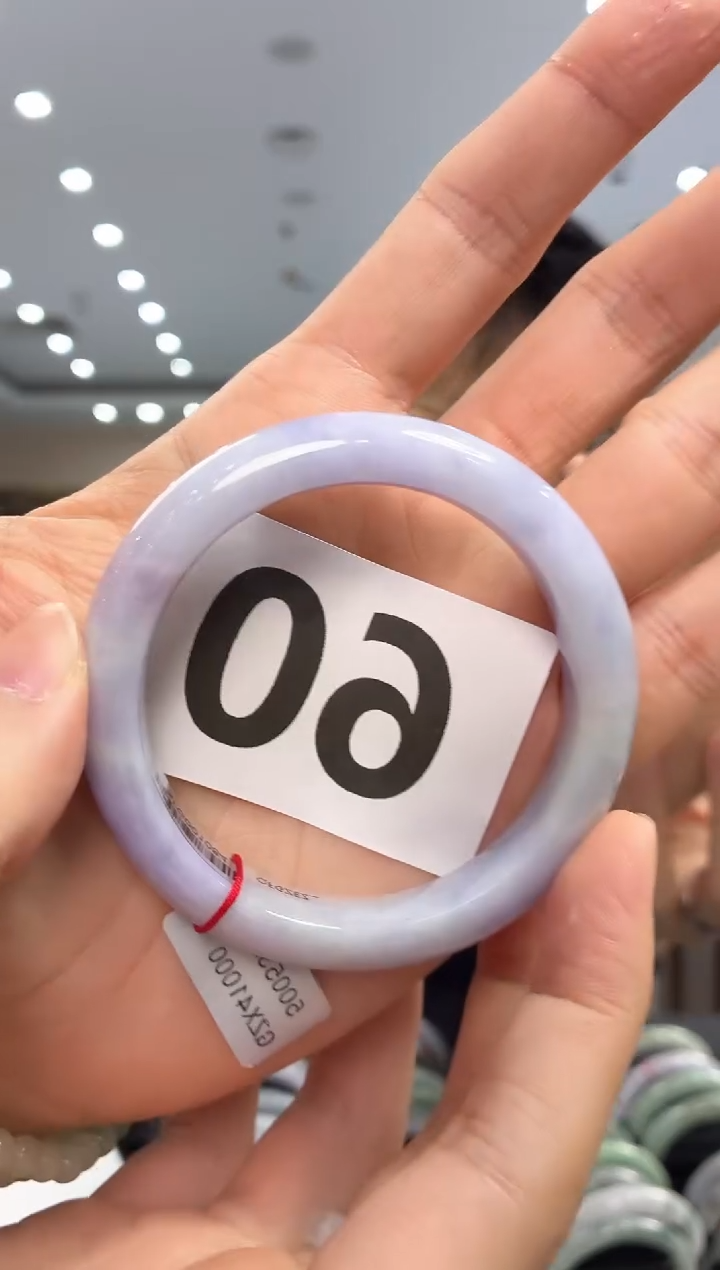 定制翡翠手镯未镶嵌圈口59-天然翡翠手镯-多样性发一60