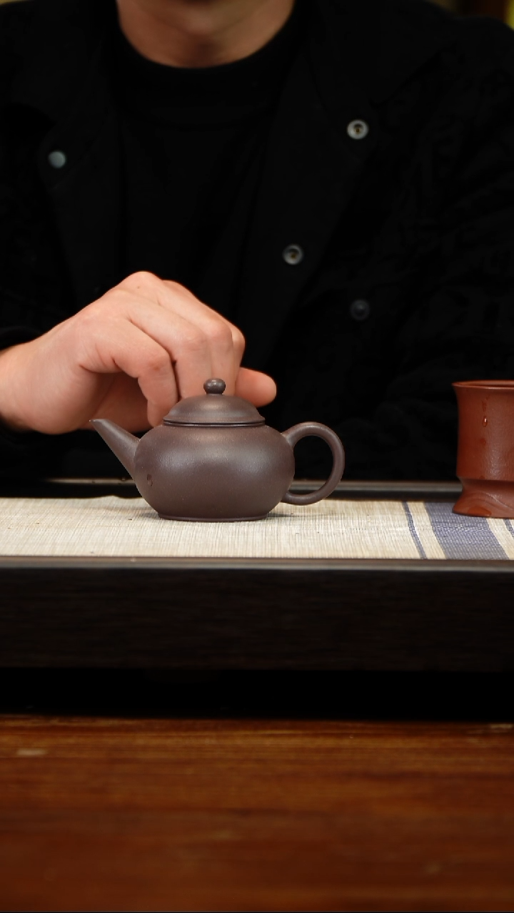 茶壶紫砂四底水平