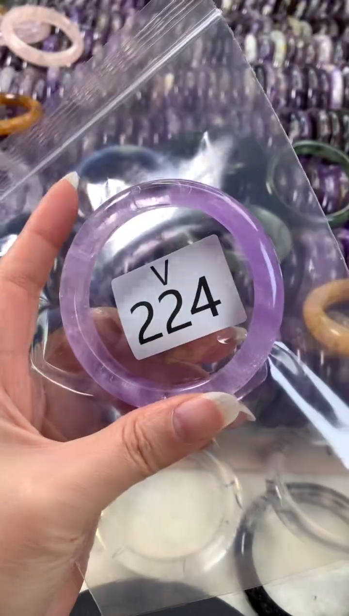 【闪购商品】水晶水晶手镯V未镶嵌224-57