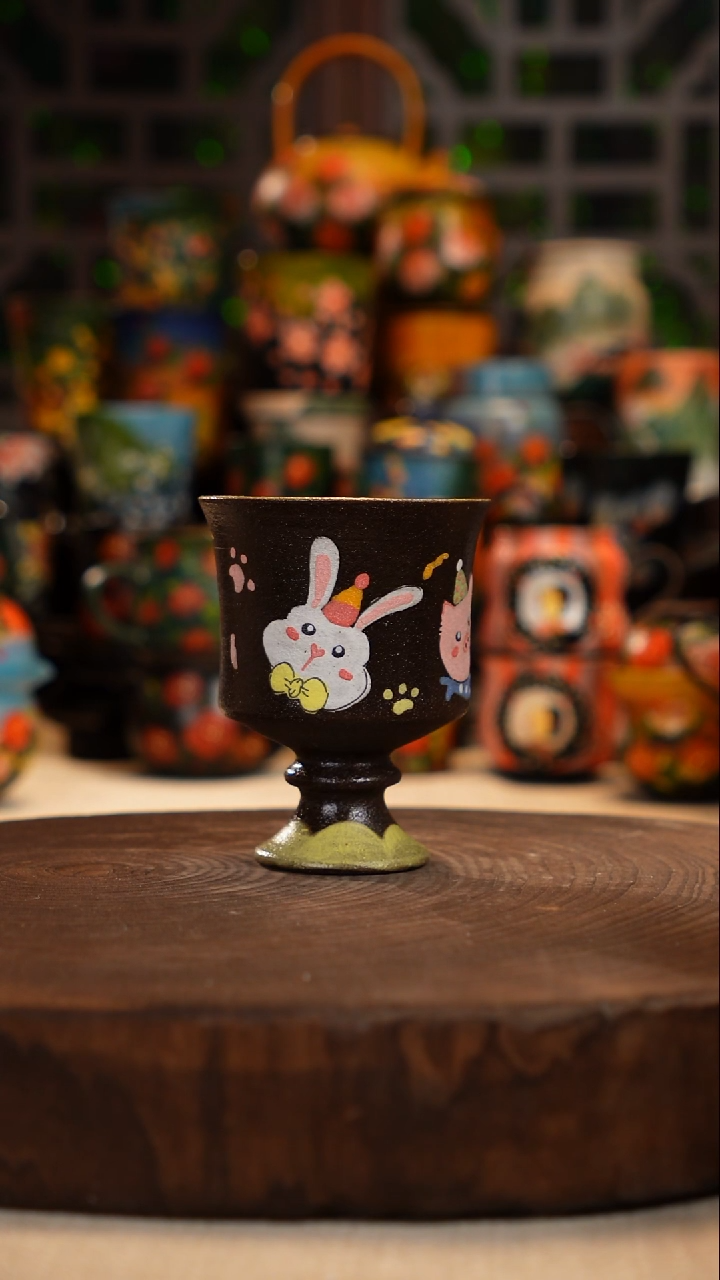  油画   釉下彩  杯子