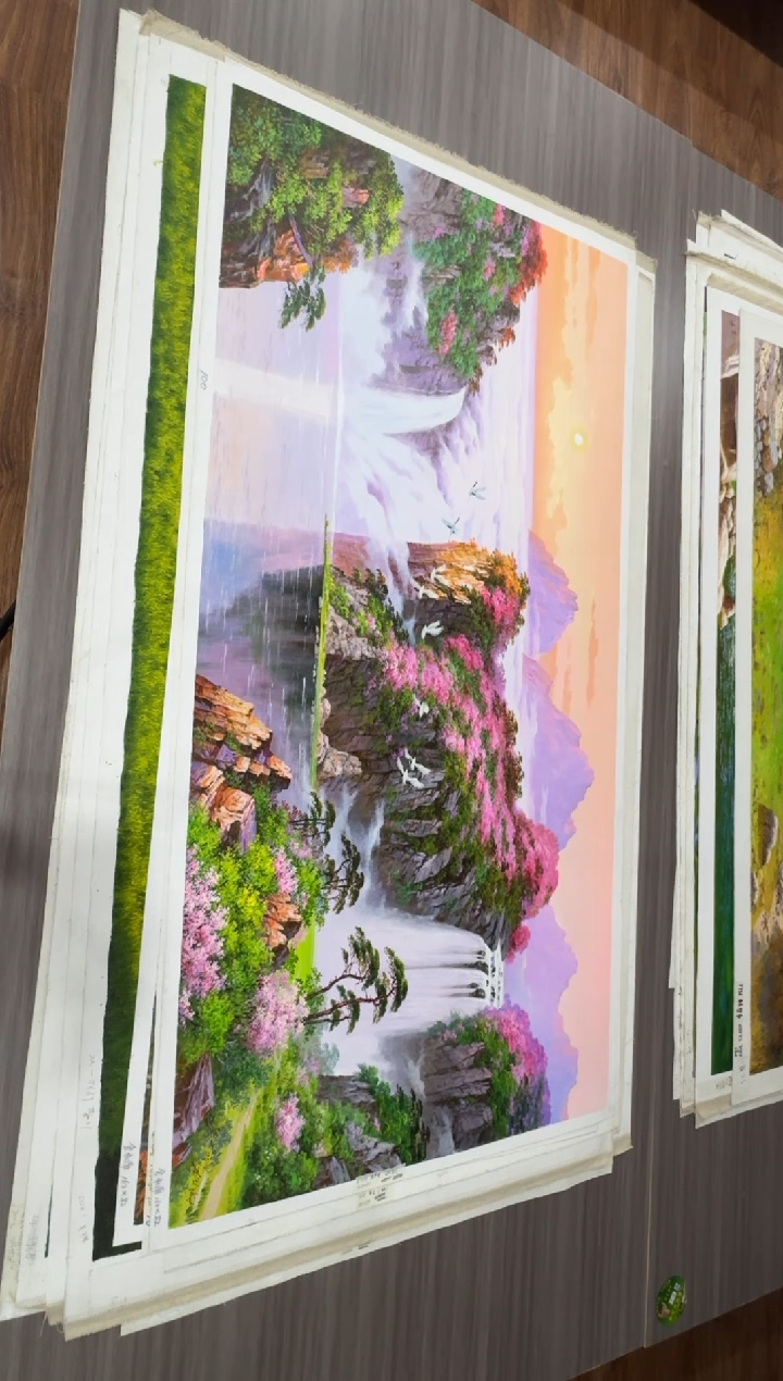 油画【83号】约1.6米丨朝鲜原创纯手绘孤品油画丨顺丰包邮
